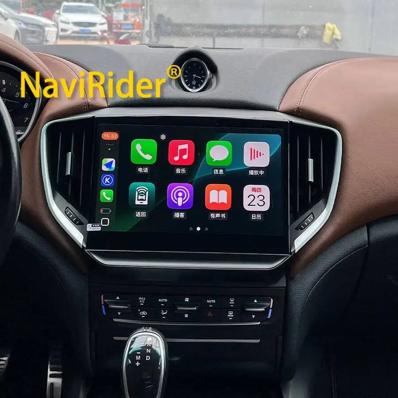 Autoradio Android Maserati Ghibli 2014-2020 Écran QLED 10 pouces CarPlay 4G Version Best GPS