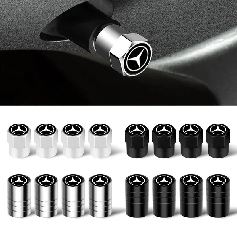 Bouchons de Valve Mercedes Benz AMG W205 W213 Sport — gros plan