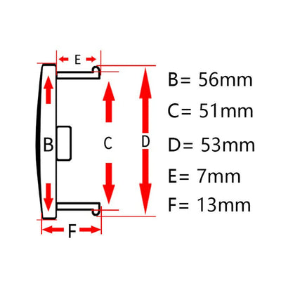 Cache-Moyeux Universels 56mm ABS Kit de 4