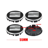 Cache-Moyeux Seat Leon Ibiza Ateca Cupra 55mm 63mm — vue de face