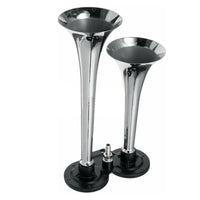 Klaxon Double Trompette Noir Compresseur 12V Voiture