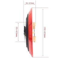 Cache-Moyeux Fiat 500 133mm Rouge Emblème Scorpion — vue arrière