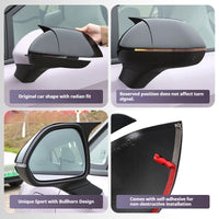Coques de Rétroviseur MG4 EV 2025-2026 Noir Brillant Style Cornes