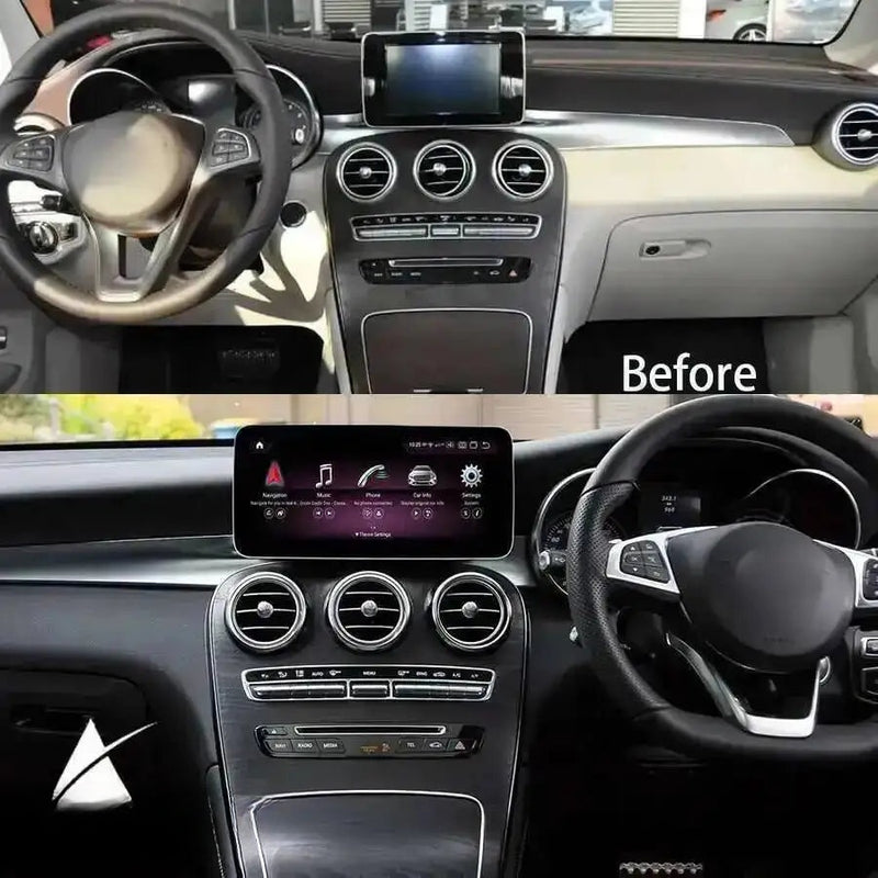 Autoradio Android 14 Mercedes-Benz GLC X253, C et Classe V W446 W447 2015-2018 Écran 12,8 pouces CarPlay DSP