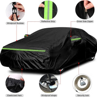 Housse de Protection Voiture Ford Mustang 2005-2024 Étanche Zippée Anti-Neige Anti-Grêle