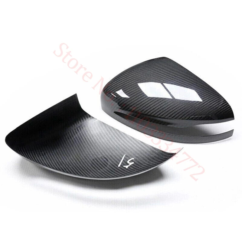 Coque de Rétroviseur Mercedes Classe C W205, E W213, S W222, GLC X253, GLA, GLB, EQA, EQB, EQC en Carbone Véritable, 8 Styles