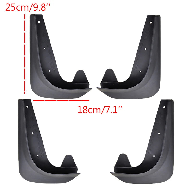 Garde-Boue Renault Mégane I II III IV Xukey Jeu de 4 Bavettes Souples Anti-Éclaboussures