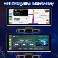 Dashcam 4K Écran CarPlay Sans Fil 11,26 ou 10,26 Pouces Double Caméra