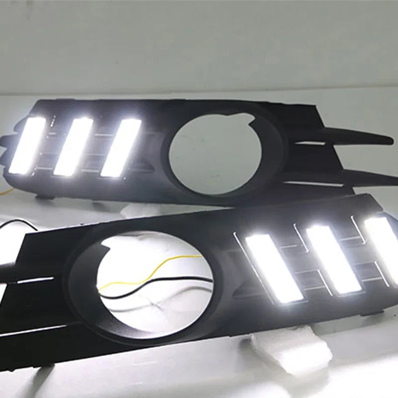 Feux de Jour LED Volkswagen Scirocco 2009-2014 Blanc et Ambre