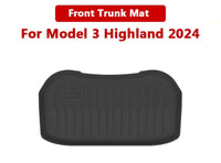 Tapis de Coffre Avant et Arrière Tesla Model 3 Highland 2024 TPE Étanche