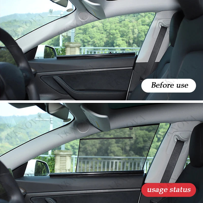 Pare-Soleil Latéral Tesla Model 3 Model Y Model X Store Enrouleur Vitres Avant Arrière
