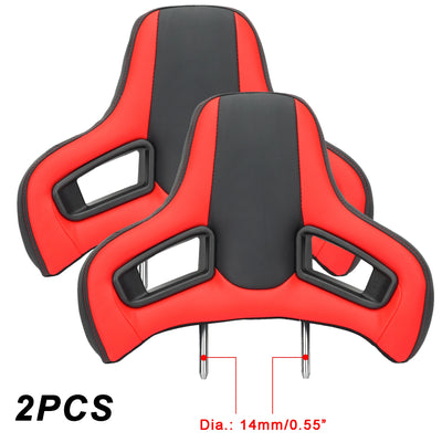 Appui-Tête Sport Baquet Universel Cuir PVC 2 Pièces