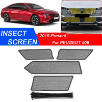 Filet de Calandre Peugeot 508 2019-2025 Anti-Insectes, Grille de Protection en Maille Métal, Style A ou B
