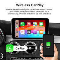 Boîtier CarPlay Android Auto Sans Fil AI Box Android 13 Bluetooth 5.0 GPS
