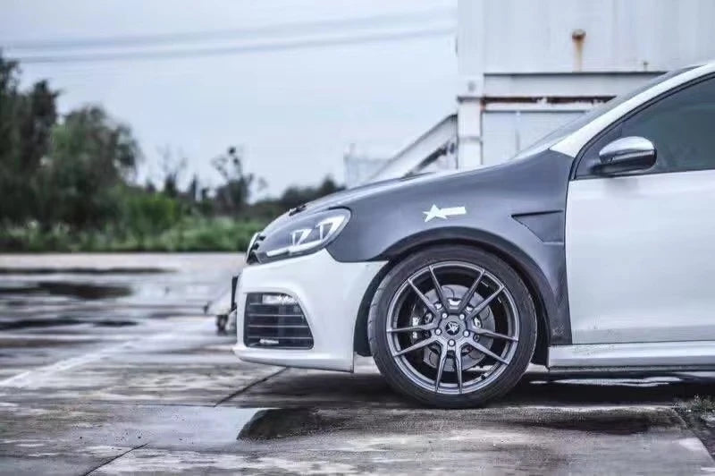 Ailes Avant Carbone Élargies VW Golf 6 et Golf 7 GTI R MK6 MK7, 20 mm