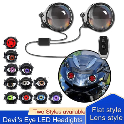 Phares LED Œil du Diable 3 Pouces 6 Modes Dynamiques