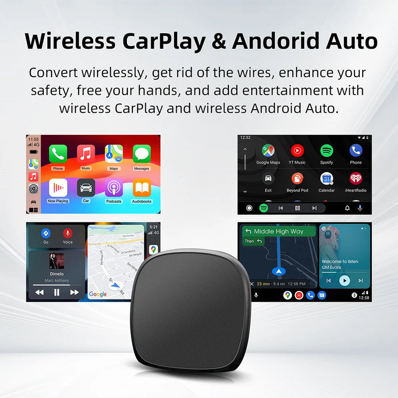 Boîtier CarPlay Renault AI Box 4G 64 Go GPS Sans Fil
