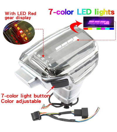 Pommeau Vitesse Cristal LED VW Audi Skoda Auto