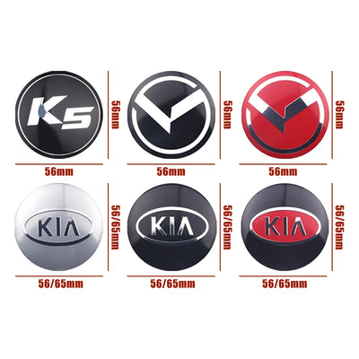 Cache-Moyeux Kia Sportage Rio Ceed 56mm 65mm