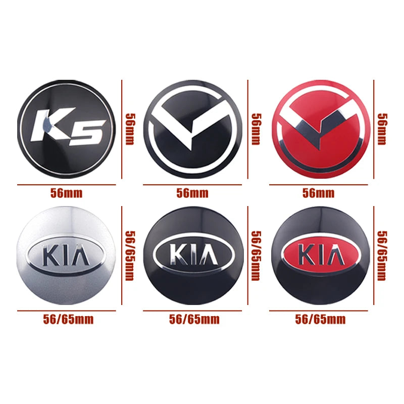 Hub Caps Kia Sportage Rio Ceed 56mm 65mm — close-up