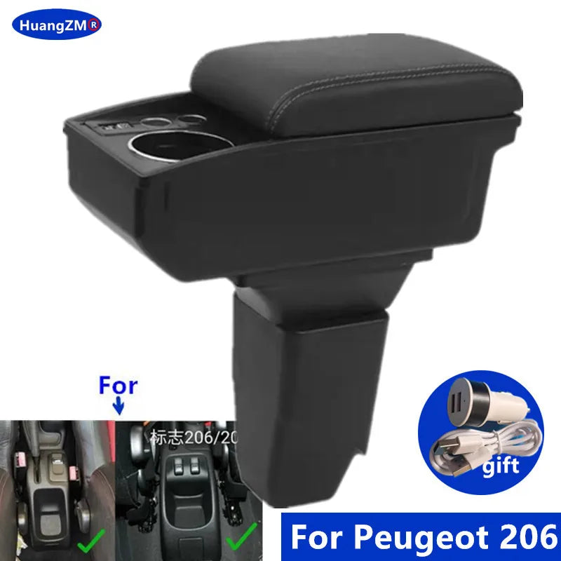 Accoudoir Central Peugeot 206 207 CC Boîte de Rangement