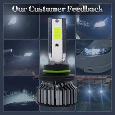Ampoules LED 72W 16000 lm H4 H7 Voiture