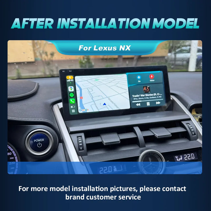 Autoradio Android 14 Lexus NX 200 200t 300h 2014-2021 Écran 10,25 Pouces CarPlay DSP GPS