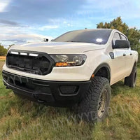 LED-Kühlergrill Ford Everest 2015–2022 Mattschwarz, weiße oder bernsteinfarbene Leuchten