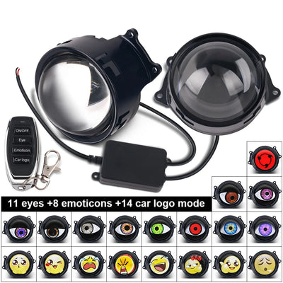 Lentille de Projecteur LED Yeux du Diable Universelle Voiture