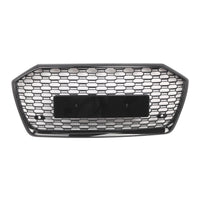 Calandre Audi A6 S6 C8 2019-2023 Style RS6 Nid d'Abeille Noir Brillant