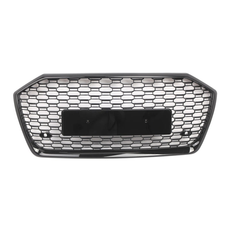 Calandre Audi A6 S6 C8 2019-2023 Style RS6 Nid d'Abeille Noir Brillant