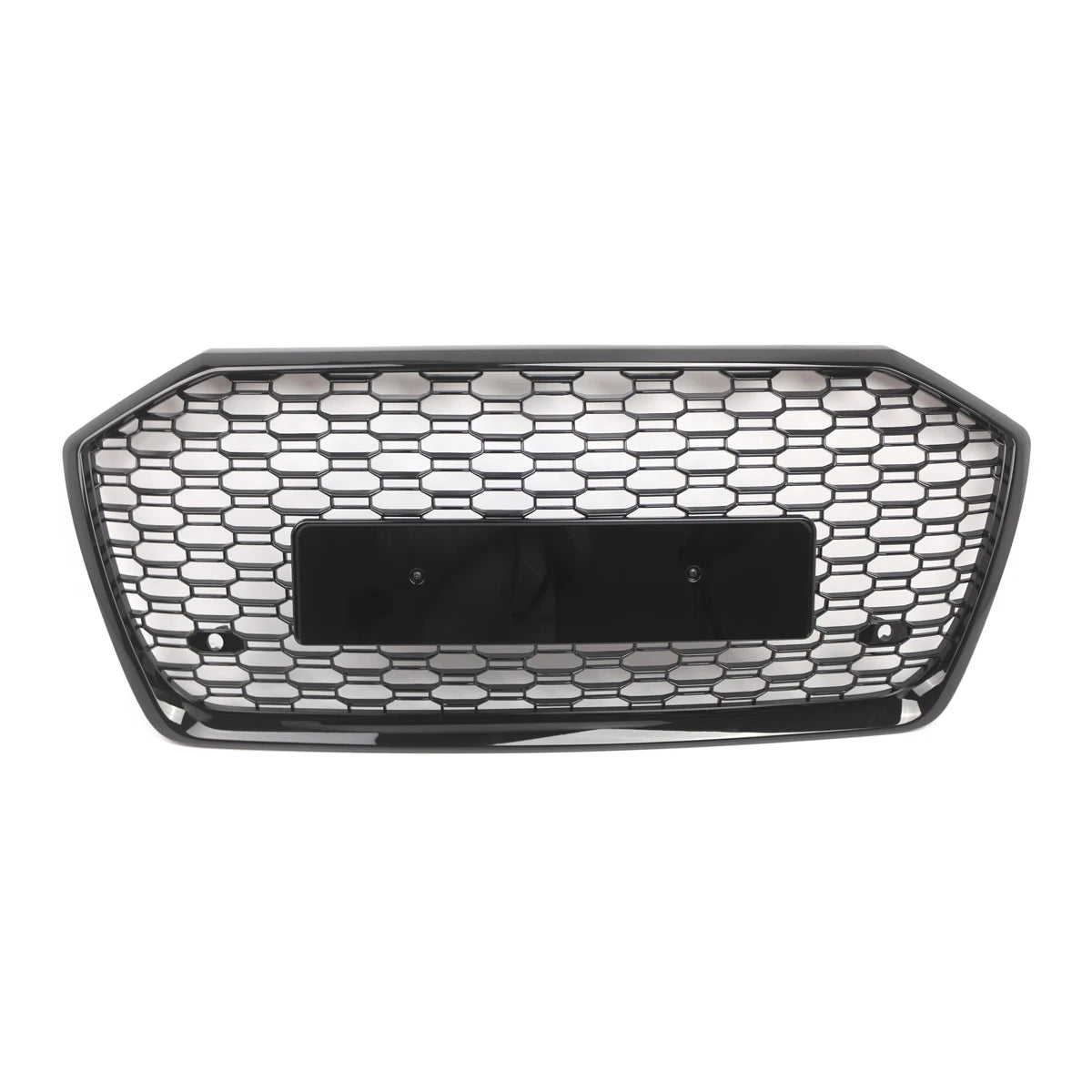 Calandre Audi A6 S6 C8 2019-2023 Style RS6 Nid d'Abeille Noir Brillant