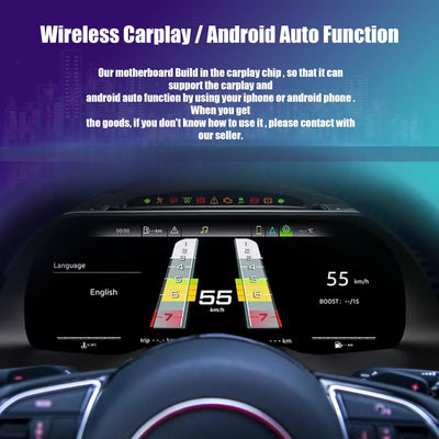 Tableau de Bord Numérique CarPlay Audi A5 S5 RS5