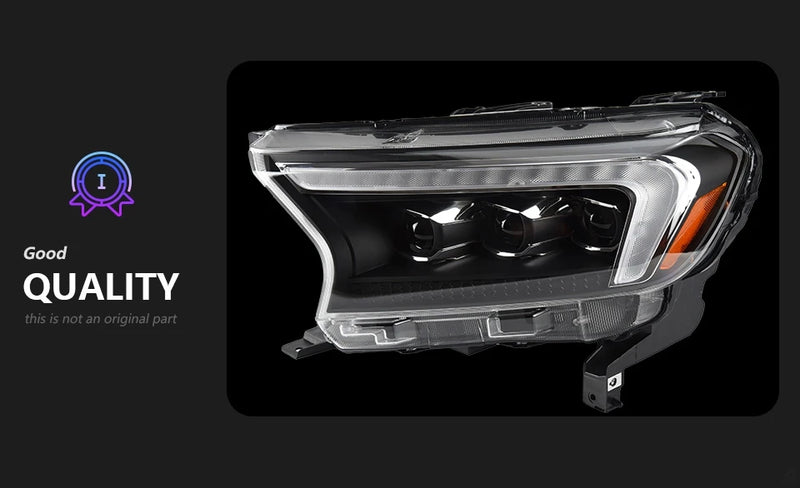 Phares LED Ford Ranger T7 2016-2021 Everest Paire Avant Éclairage de Jour DRL