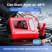 Booster de Batterie Voiture 5000A avec Compresseur 150 PSI Double Écran