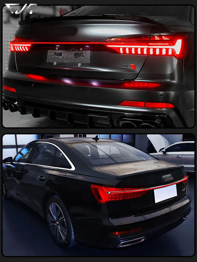 Feux Arrière LED Audi A6L 2019-2023 Traversant Look C8