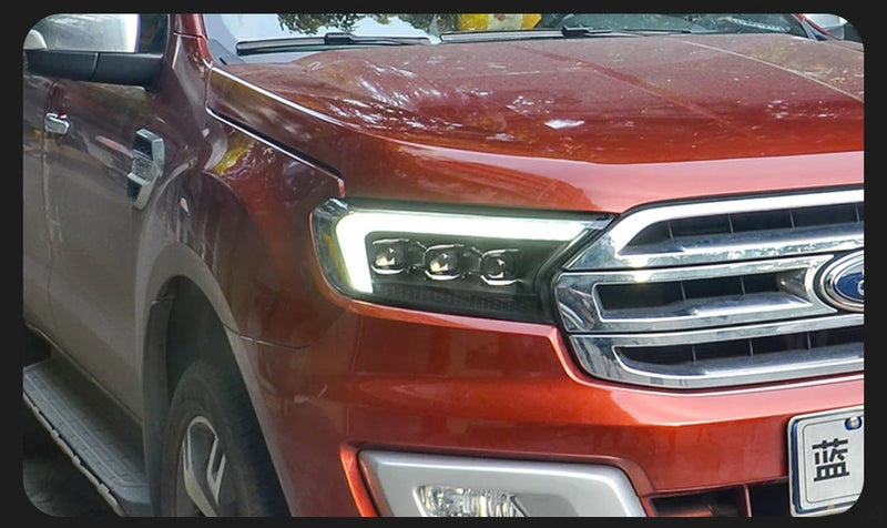 Phares LED Ford Ranger T7 2016-2021 Everest Paire Avant Éclairage de Jour DRL