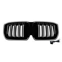 Calandre BMW X1 iX1 U11 2023+ Noir Brillant LED Lumineuse Double ou Simple Ligne