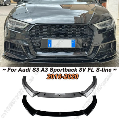 Lame Pare-Chocs Avant Becquet Audi A3 S3 8V 2017-2020