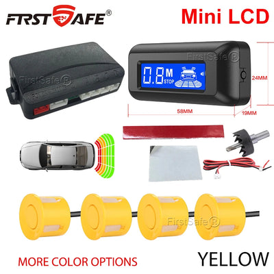 Radar de Recul Mini Écran LCD 4 Capteurs 22 mm