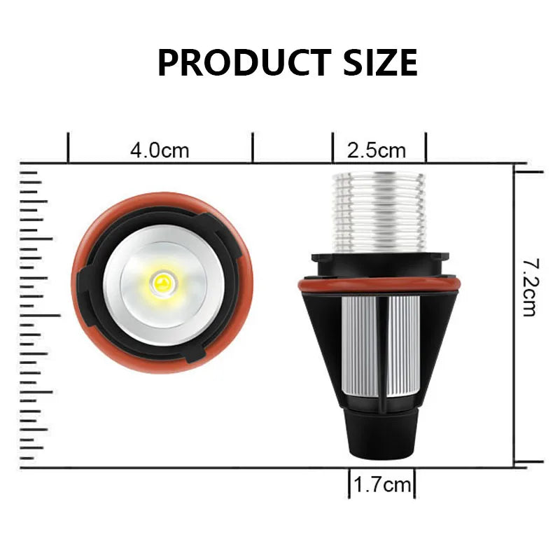 Ampoules LED Angel Eyes BMW E39 E60 E63 E65 (Kit 2 Pièces)