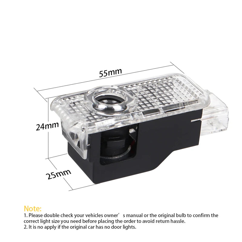 Projecteur de Portière LED Porsche Cayenne 955 957 2003-2009, Motif Cayenne ou Porsche, Paire