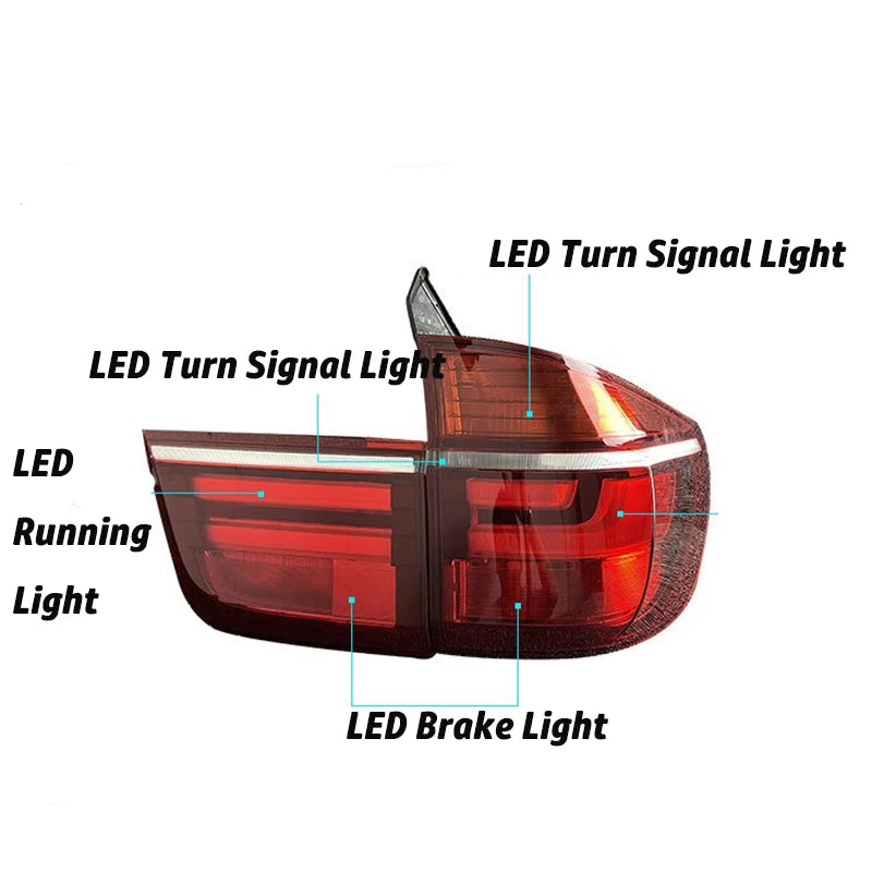 Feux Arrière LED BMW X5 E70 2007-2013 — vue d'ensemble