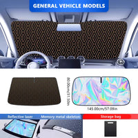 Pare-Soleil Pare-Brise Voiture Pliable 5 Couches 145 x 80 cm