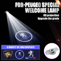 Projecteur Logo Porte Peugeot 407 508 RCZ LED 2 Pièces