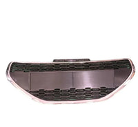 Calandre Peugeot 208 2014-2023 Grille Centrale de Pare-Chocs Avant avec Cadre Chromé, ABS