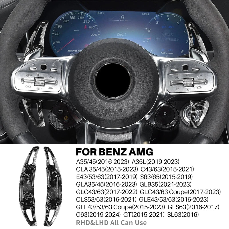 Palettes au Volant Mercedes AMG C63 E63 S63 G63 GLE GLC ABS