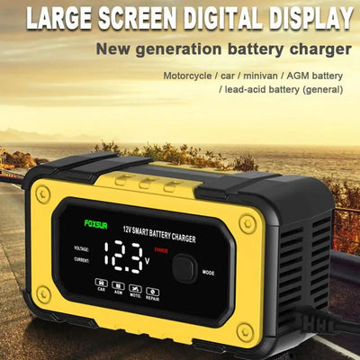 Démarreur de Batterie Portable Écran LCD 12V
