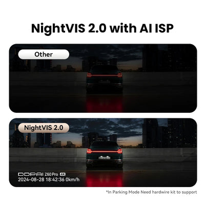 Dashcam DDPAI Z60 Pro 4K 3 Canaux GPS
