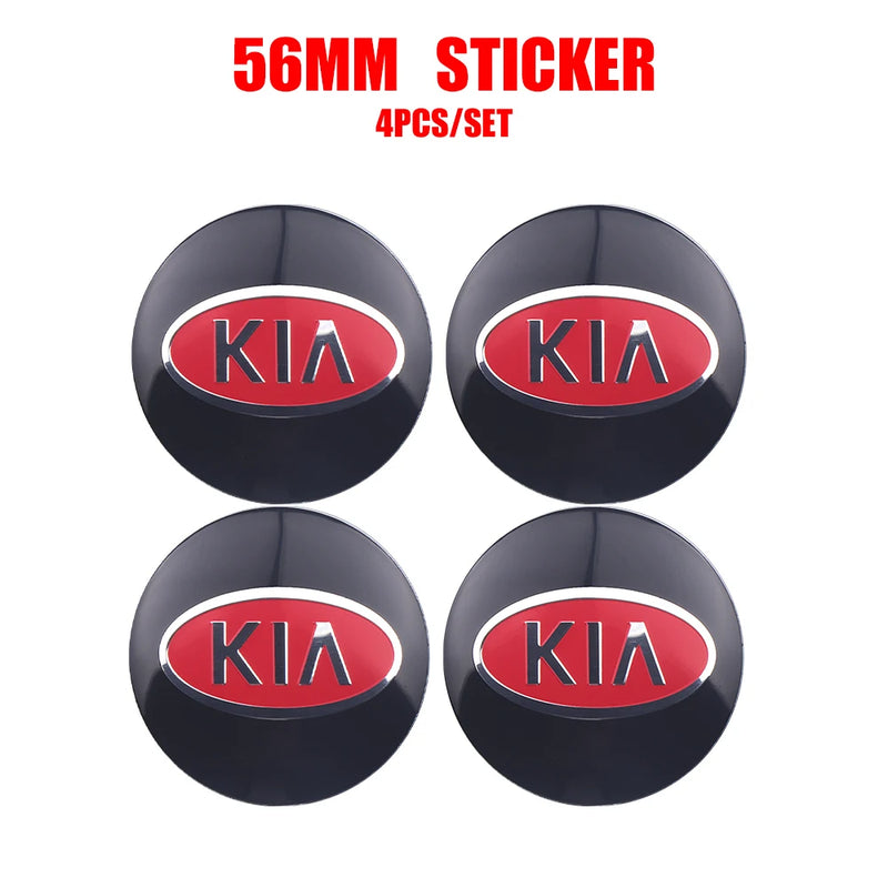 Hub Caps Kia Sportage Rio Ceed 56mm 65mm — finish detail